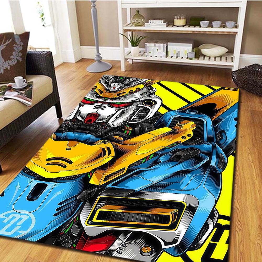 Mobile Suit Gundam Carpet, Cool Movie Home Decor Mat, Digital Print Bedroom Floor Rug, Living Room Play Mat -HYQ28