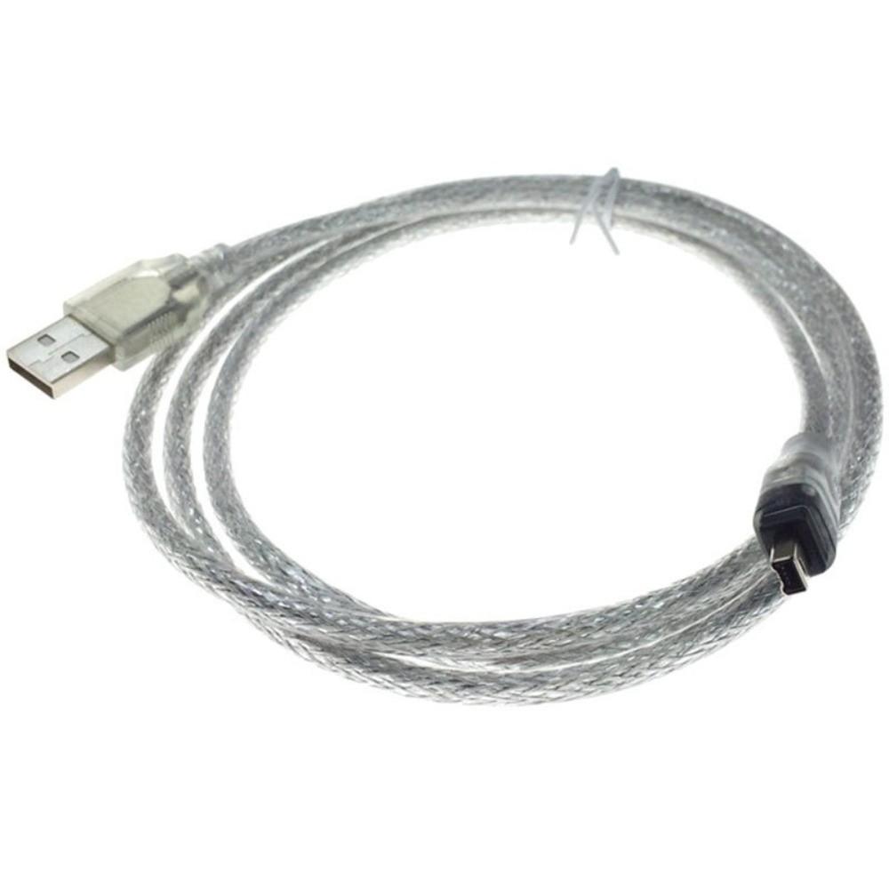 Male Connector 1394 Firewire Cable USB 6P To 4Pin ILink Adapter Cord HDV Camera