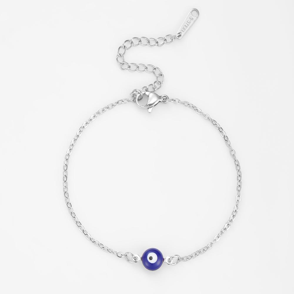 LIKGREAT Blue Evil Eye Bracelets for Women Girl Teen Protection Turkish Good Luck Bracelet Talisman Jewelry Gift
