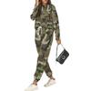 Sets For Women 2 Piece Round Neck Long Sleeve Shirts Printed Sweatpants Pocket Sets