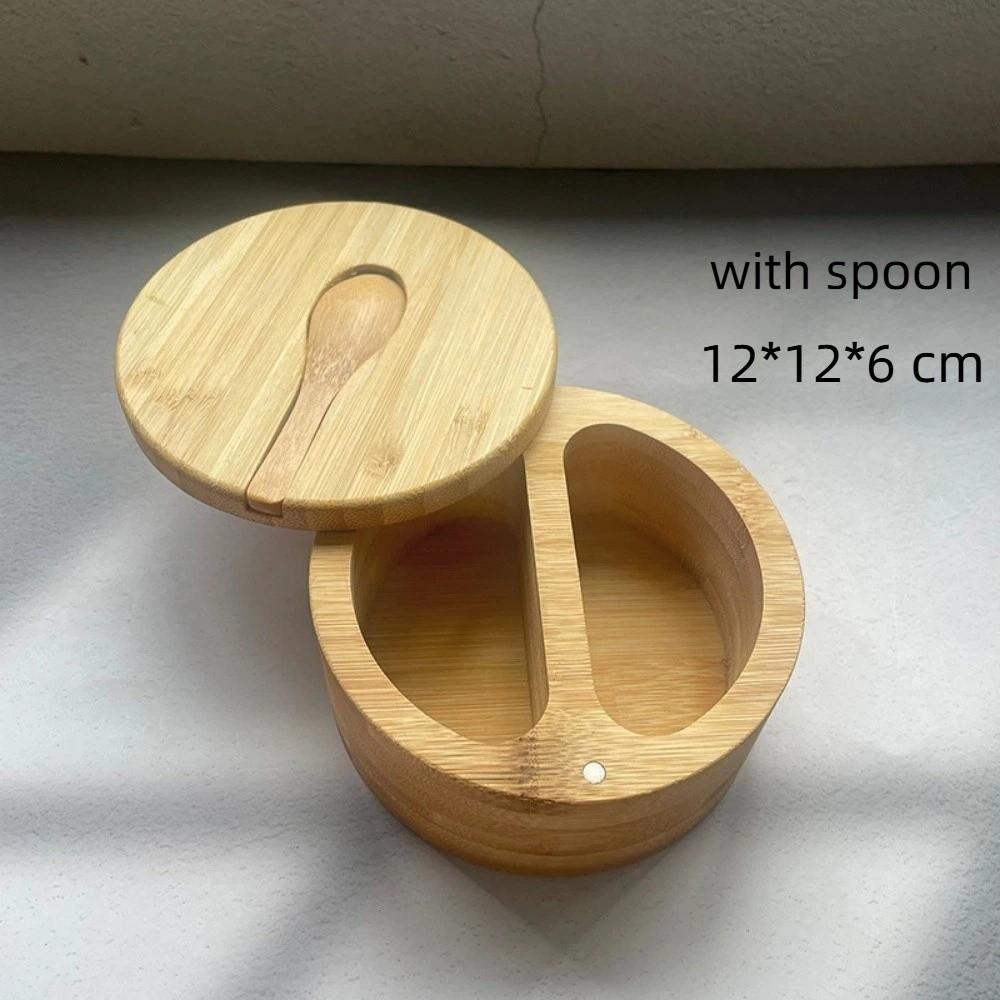 Magnetic Swivel Lid Salt Cellar Rotatable Spice Jar New Pepper Sugar Spice Holder Kitchen