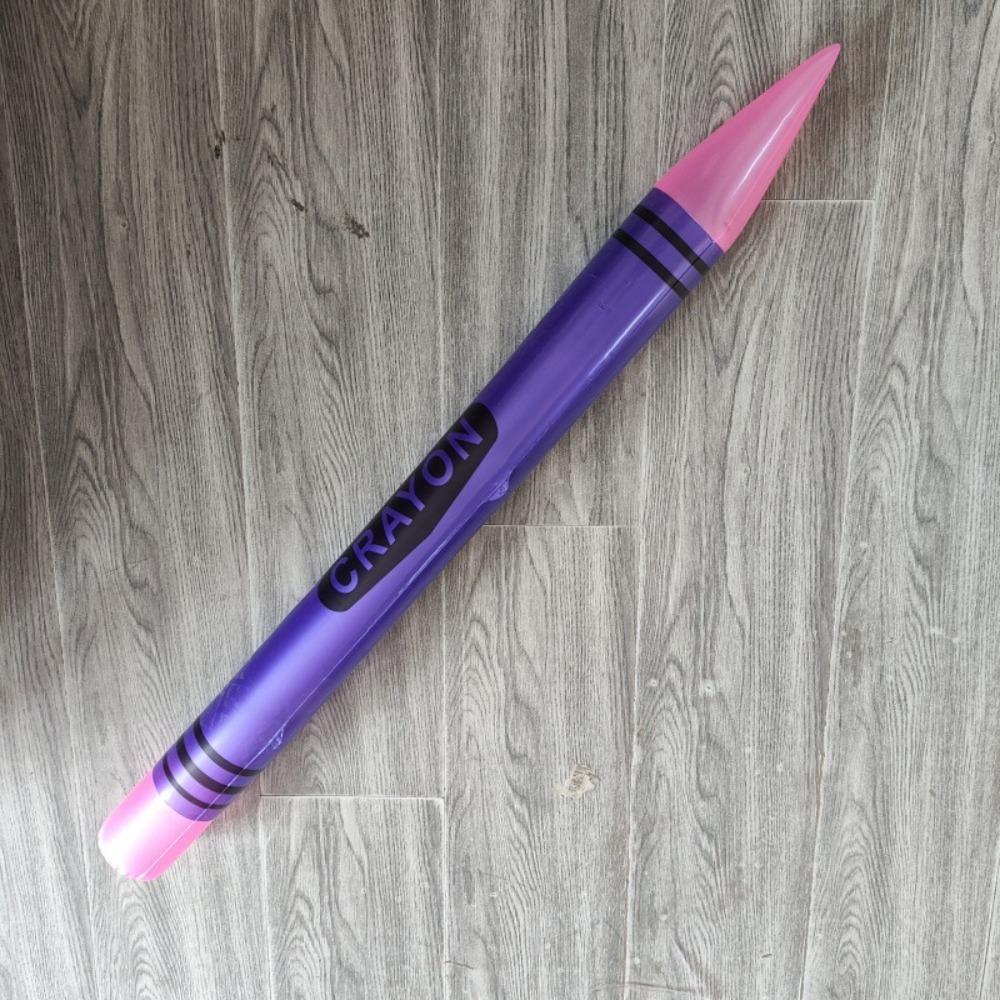 Hochwertiges aufblasbares PVC-Bleistift-Jumbo-Partygeschenk Neon-Buntstift Niedliche leichte Dekorationen Requisite