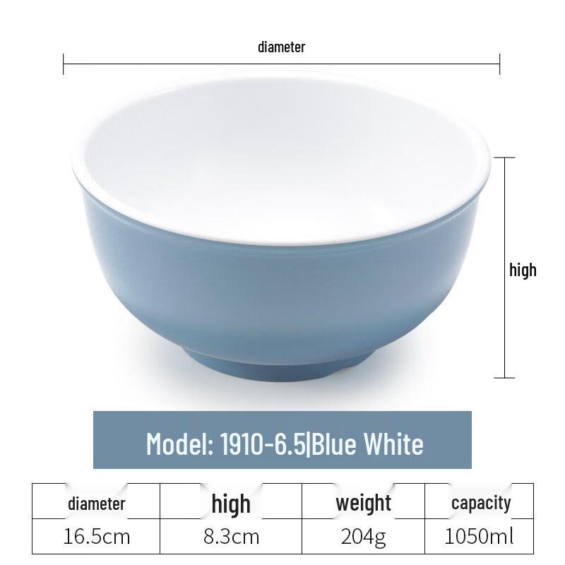 Yipan Nordic Melamine Deep Bowls, Set of 5