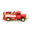 Metal Miniature Car Classic Fire Truck Hose Die-cast Pull-Back Die-cast (Gold Truck)