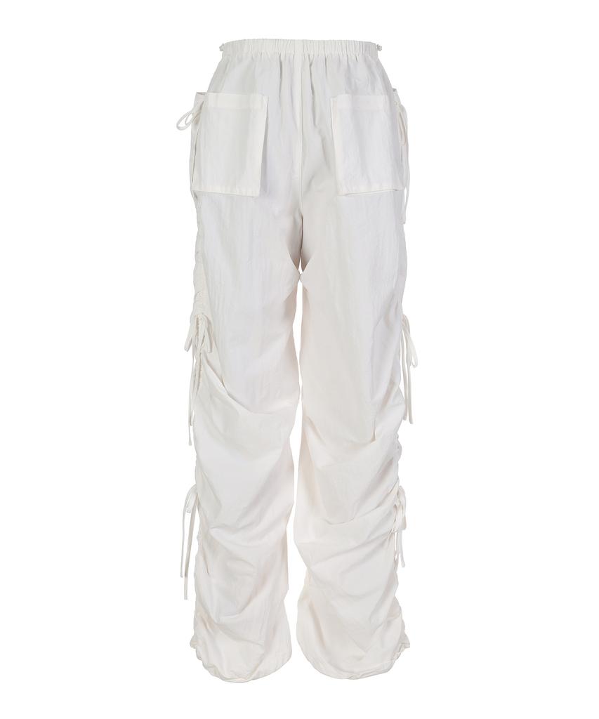 LALAFOX Side String Parachute Pants White Bq2Wp027