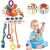 Montessori Sensory Teething Toy for Babies, Multicolor, 12x14x7cm, Teether & Soothing Toy for Kids 18 Months+