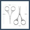 Small Eyebrow Beauty Scissors Trimmer Pointed Stainless Steel False Eyelashes Makeup Round Head Nose Hair Scissors