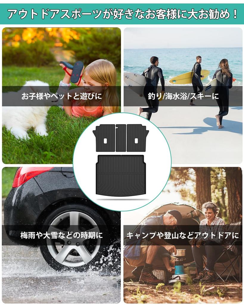Mixsuper 3D Luggage Mat for the New Mazda September 2022 3D Cargo Trunk Specific 3D Molded Cargo TPE Luggage CX60 Easy Set CX-60 (KH Series, -