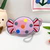 Modern Colorful Candy Pattern Bag For Young Girls Cute Lightweight Purse Pu