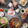 GIANXI Mutton Roll Slicer Stainless Steel Manual Cutting Rice Cake Frozen Beef Slicer Commercial Meat Planing Artifact