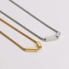 Geometric Minimalist Titanium Steel Bracelet Women Gold Or Gunmetal Finish Adjustable Length 51-80cm Elegant Everyday