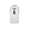 Nike Neformální sportovní souprava Lakers Tým James 6 Dres Dětské sportovní oblečení Bílá 3Z2B7BZ1P-LAK06