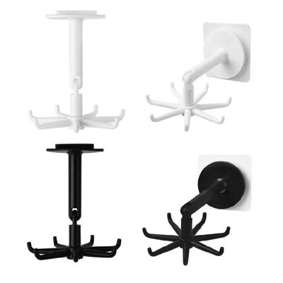 Set of 2 Cats Designs Adhesive Wall Hook Waterproof Key and Hat Holders Home Accessory for Bathroom or Kitchen Wall