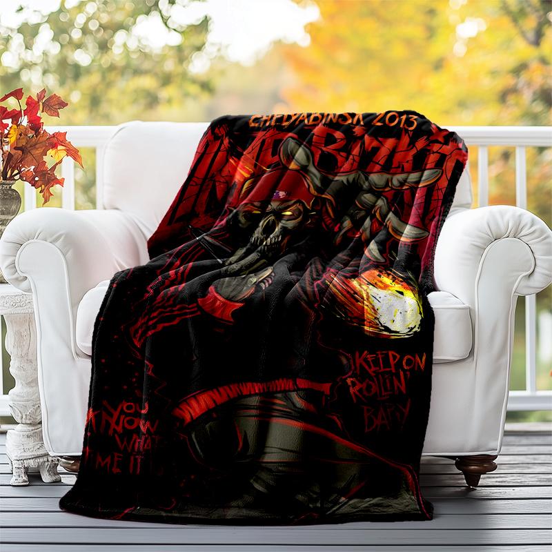 Limp Bizkit Flannel Blanket Soft All-Season Throw, Design for Camping, Car Travel, Hiking Sofa, Bed, Office Perfect Gift for Parties