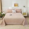 Cotton Thick Bed Flat Sheet for Double Bed Plain Top Sheets Single/Queen/King Flat Bedsheets Soft Home Bed Linen Sheets