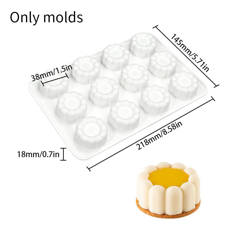 Food Grade Silicone Mousse Molds Round Square Heart-shaped Pentagram Shaped Cake Molds Reusable Baking Cake Molds Kitchen Tool