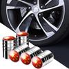 Tire Stem Valve Caps 5 Pieces Car Tire Valve Accessories Airtight Wheel Stem Cover For Truck Motorcycle SUV Bicycle Racing
