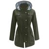 Women's Solid Color Long Sleeved Hooded Outdoor Suit Windproof And Waterproof Thin Jacket