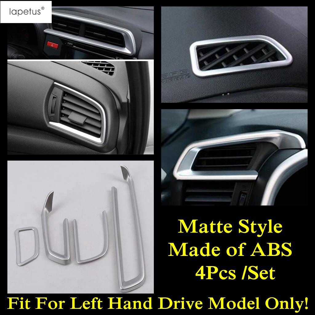 Dashboard Air AC Outlet Vent Frame / Window Lift / Gear Shift Cover Trim ABS Interior Accessories For Honda FIT Jazz 2014 -