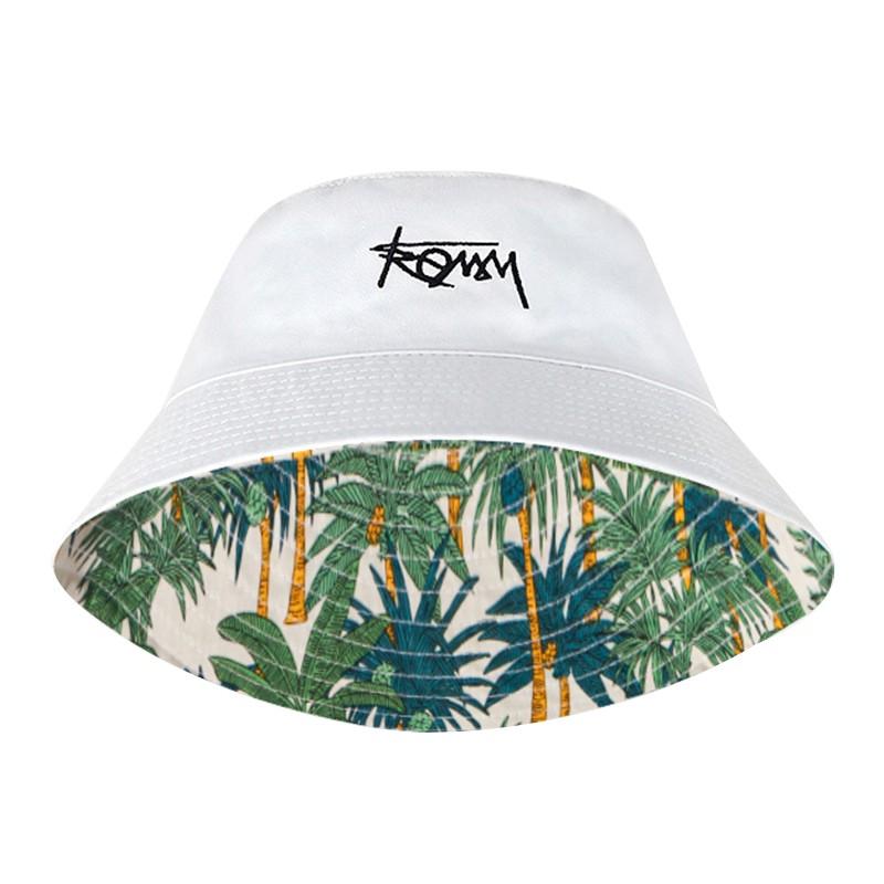 Women Summer Double-Sided Wear Bucket Hat Wide Brim Outdoor Fordable Flat Top Panama Fishermen Cap Lady Travel Beach Visor Hats