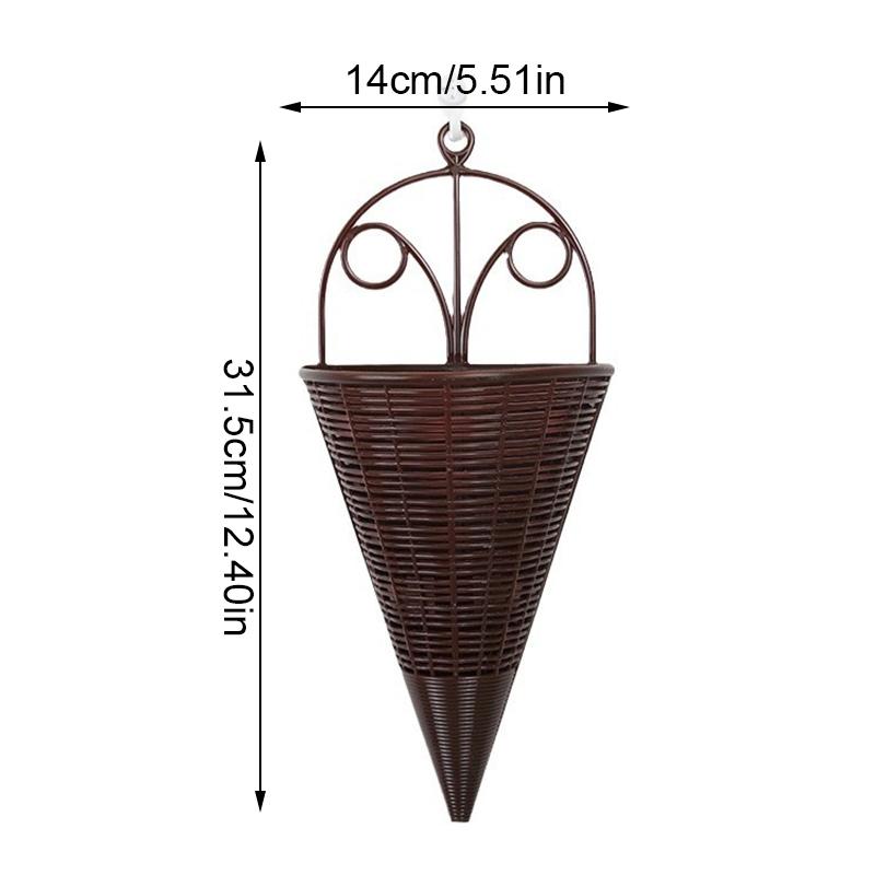 2 Piezas Contenedor para Arreglos Florales Oficina Colgante de Pared Cesta de Flores Arreglo Mesa de Centro Multicolor