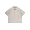 The World Packable Seersucker Half Shirts Ivory