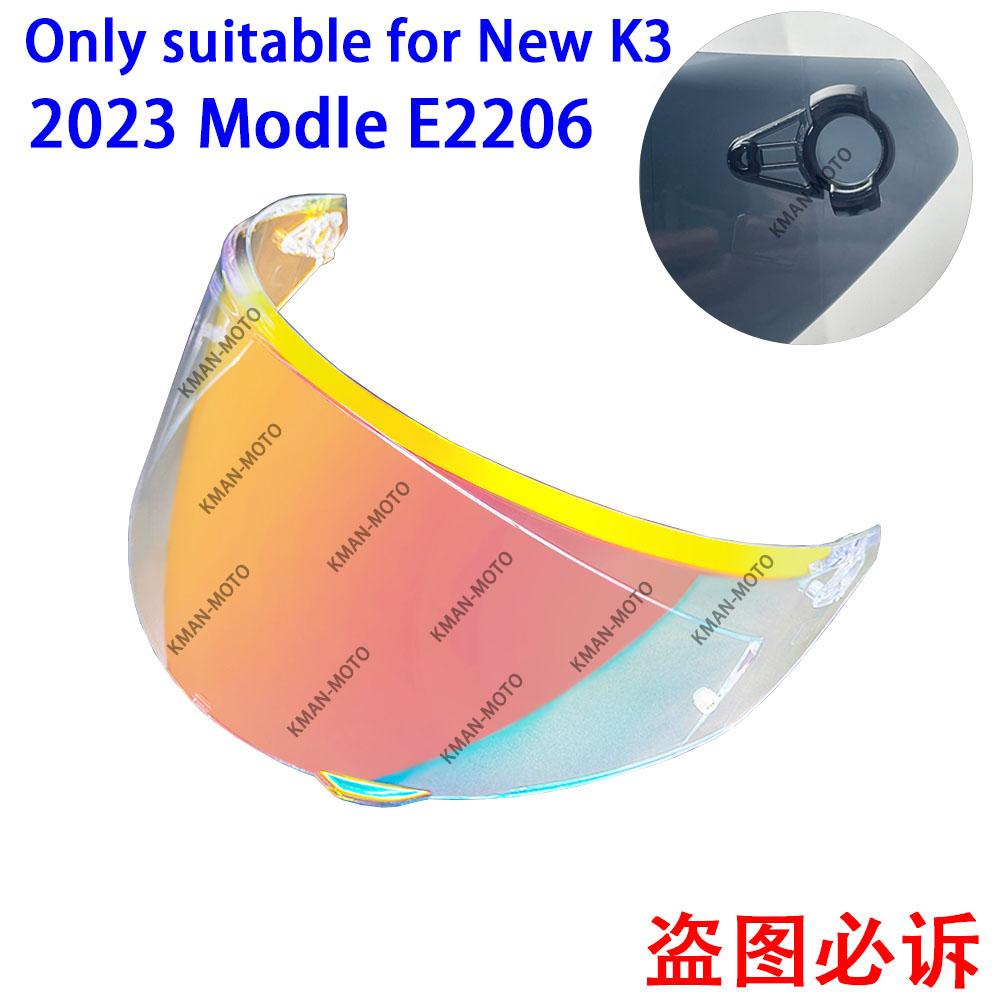 K3 Visor for AGV K3 Shield 2026 New Mold E2206 Photochromic Old K3 High Strength Sunscreen Capacete WindshielHelmet Visor Shield
