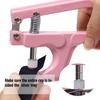 AEE4-Snap Fasteners Button With Pliers Tool, Plastic Metal Snaps No-Sew Buttons For Clothes, Wallets And Sewing