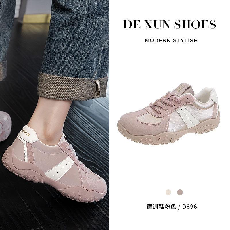 Fashion soft-soled ballet training shoes women's Korean version niche inner height-increasing Forrest Gump shoes versatile platform sports and leis