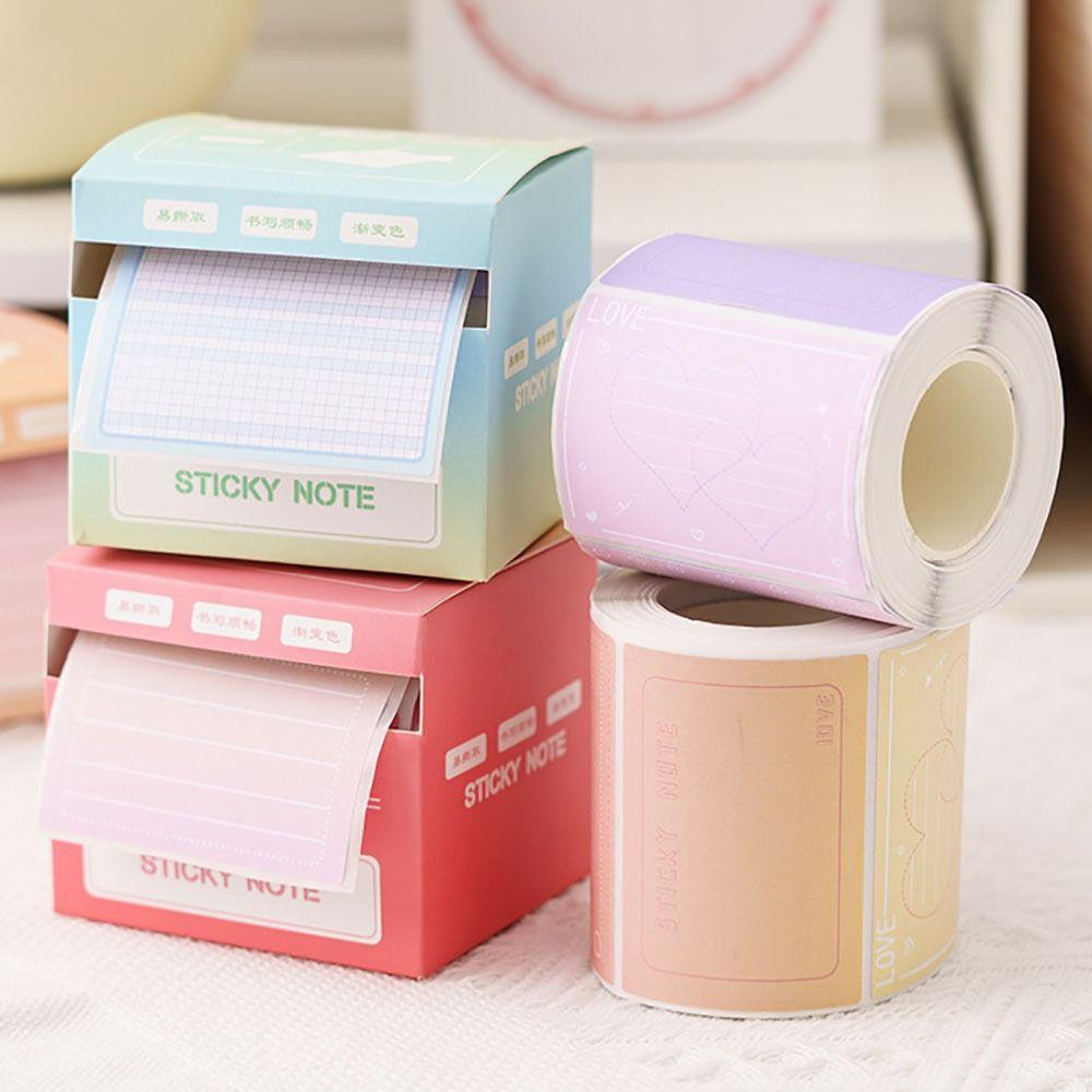 256Pcs/Set Full Adhesive Sticky Note Pull-out Design Labels Stickers School/Office