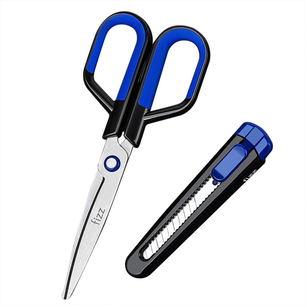2 In 1 Scissors With Multifunctional Protective Cover Soft Comfort Grip Shears For Home Use