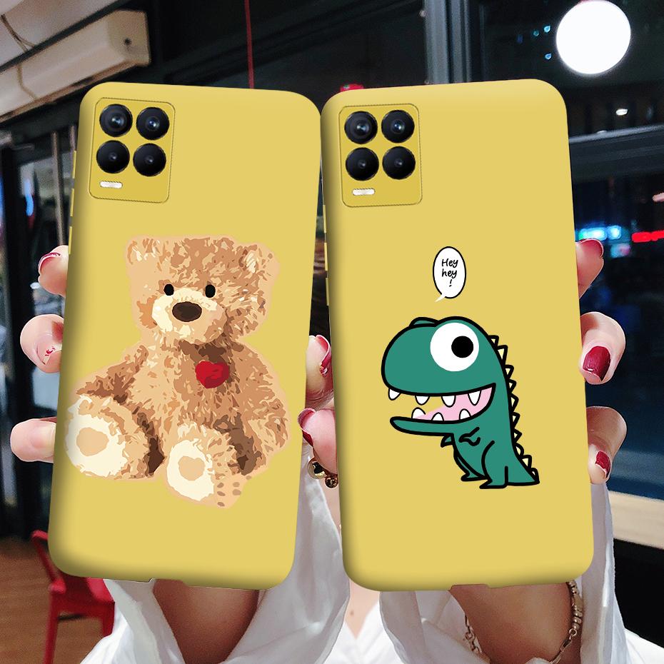 For Oppo Realme 8 Pro Case Cute Painted TPU Silicone Shockproof Soft Back Phone Cover for Realme 8 Pro Global Version 6.4" Case