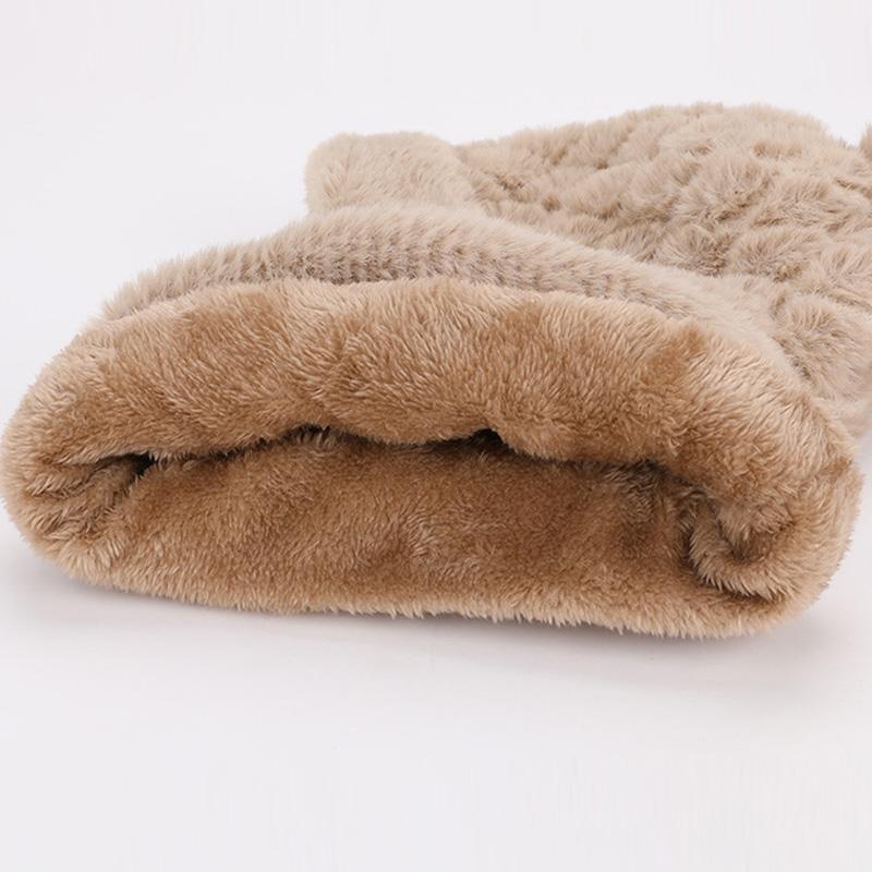Winter Warm Pullover Hat Scarf Mask Integrated Hat Women's Outdoor Riding Fleece Ear Protection Knitted Wool Hat
