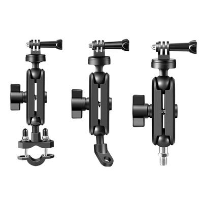 Multifunctional Mounting Bracket Anti Slip Motorcycle Camera Mount Holder Shockproof for Biking Hiking Video Recording