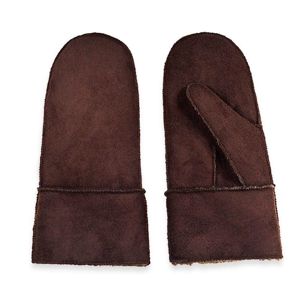 Dicke und warme Herren-Winterhandschuhe aus weichem Kunstfell und Polyestergemisch