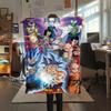 Flanelová deka s potiskem postav z Dragon Ball, Vysoce kvalitní, Pohodlná pro všechna roční období, Domácí dekorace, Teplo a pohodlí, Perfektní jako vánoční dárky