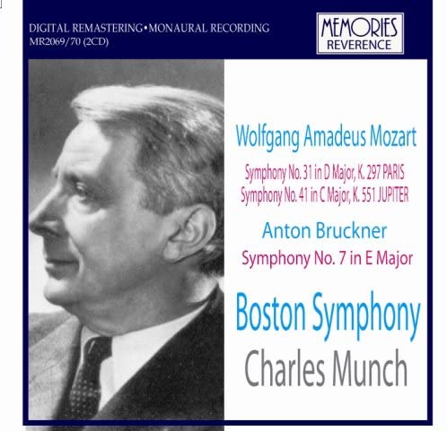 

CD MOZART, BRUCKNER - Munch Conductor Boston Symphony Moz Non Japan Classical Used