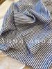 JINXI Women's Summer 2026 Blue Striped Linen High-Waist Wide-Leg Pants - Slimming and Versatile Casual Style