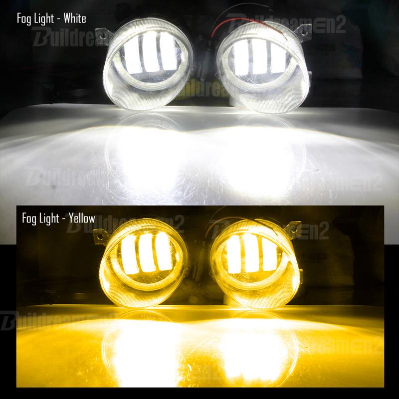 2 X Angel Eye LED Fog Light DRL For Volkswagen VW Scirocco 3/III 2008-2014 Canbus Car Front Fog Daytime Running Lamp Assembly