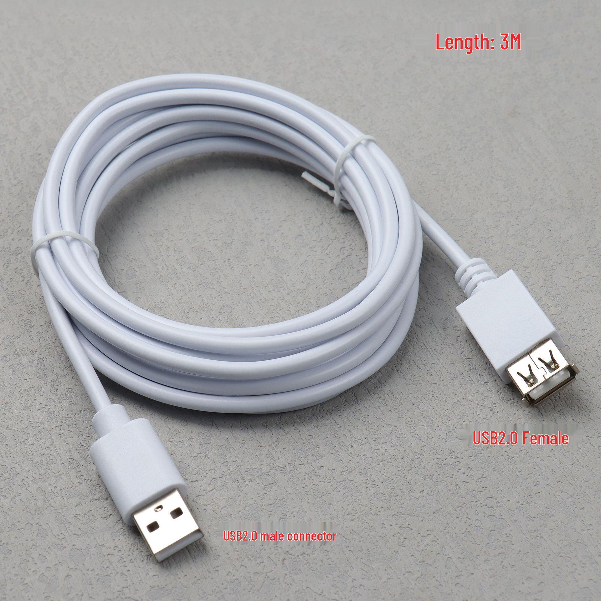 USB 2.0 Male to Female Extension Cable