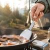 304 Stainless Steel Outdoor Camping Kitchen Foldable Spatula Portable Cooking Utensil for Hiking Backpacking and Travel