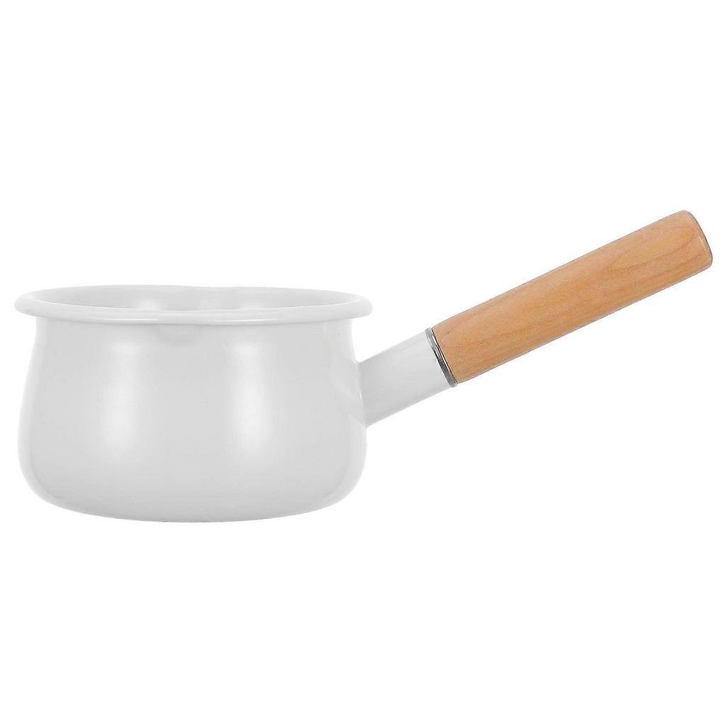 Round Enamel Soup Pot Perfect For Daily Use 29x15cm Stewing Soup 1Set