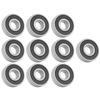 10Pcs 6201‑RS Bearing Steel Deep Groove Ball Bearing 12mm