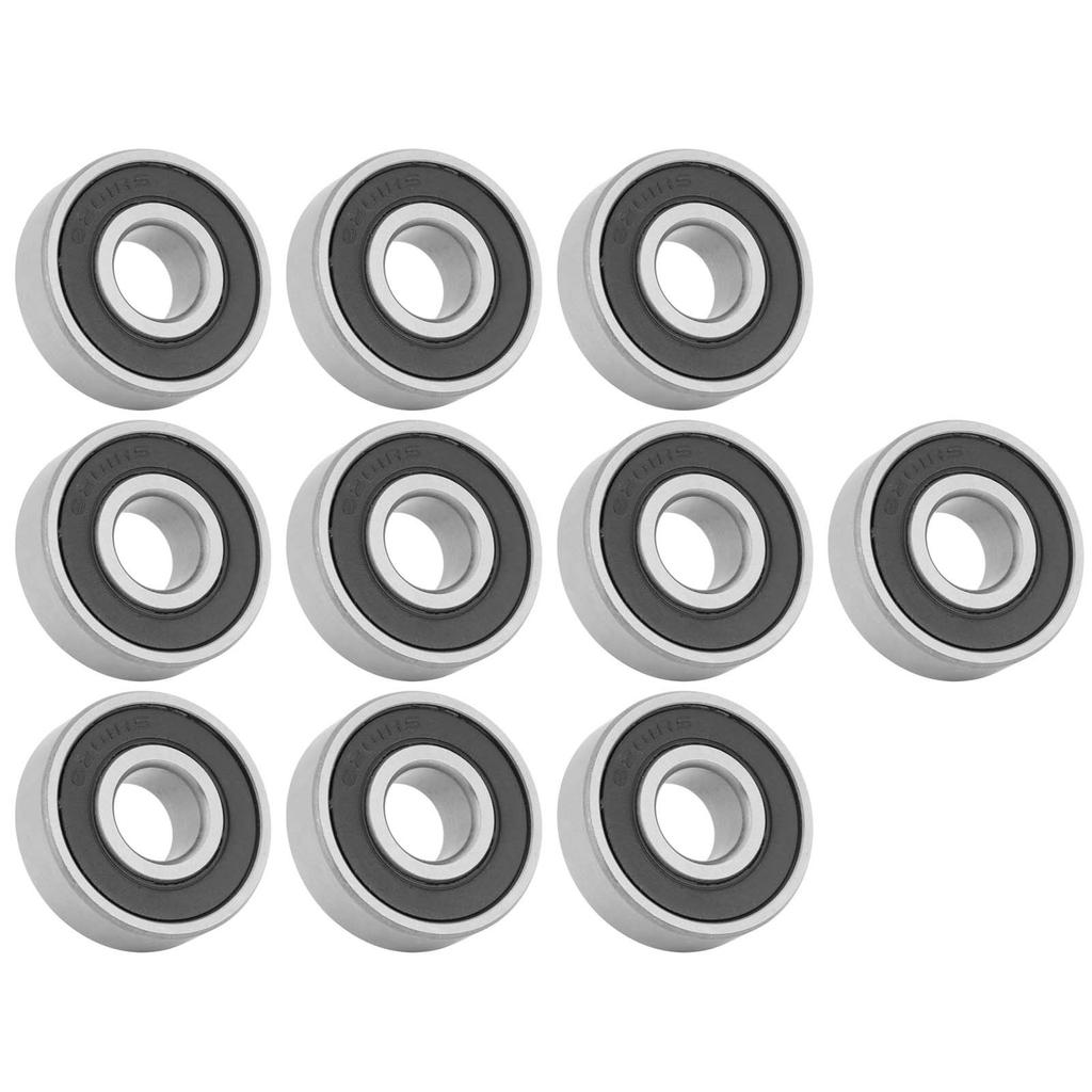 10Pcs 6201‑RS Bearing Steel Deep Groove Ball Bearing 12mm