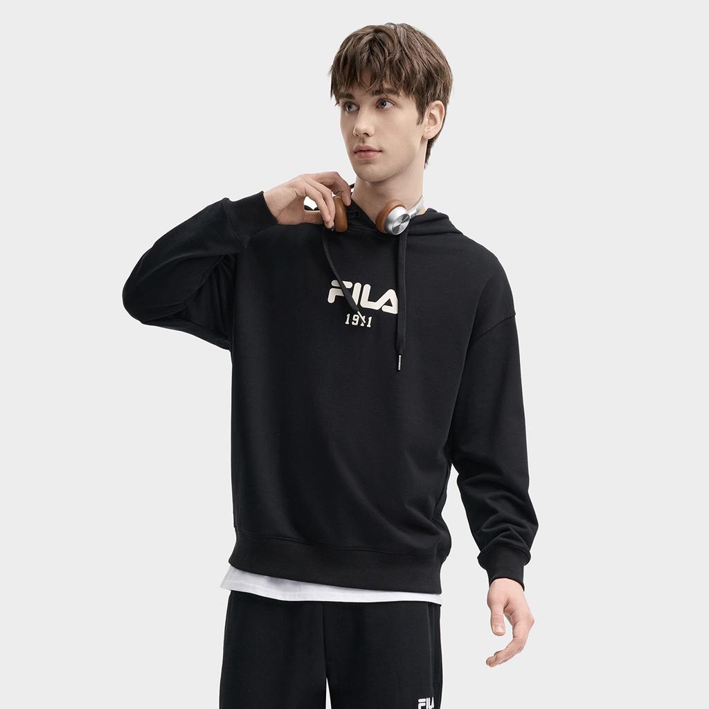 New FILA Sweatshirts Men's Jet Black F11U439201FBK