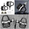 Waterproofs Sealed Bearing Bicycles Pedals AntiSlip Wide Platform Pedals Light Weight Bicycles Clipless Pedals with Cleats