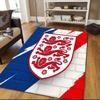 England National Men's Football Team Flannel Pattern Square Carpet,Area Rug,Carpet Rug for Living Room Bedroom Sofa Playroom Decor,Non-slip Floor Mat