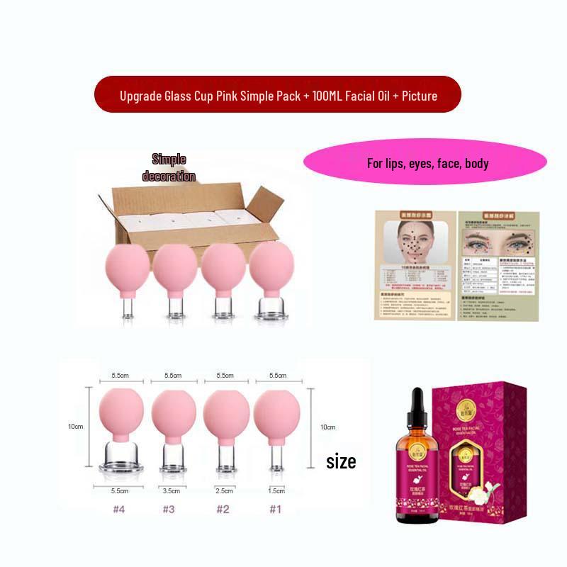 Facial Gua Sha Cupping Massage Device - Convenient PVC Sphere Vacuum Beauty Cup
