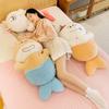 Creative cat doll mermaid plush toy cute large strip throw pillow gift bed cushion