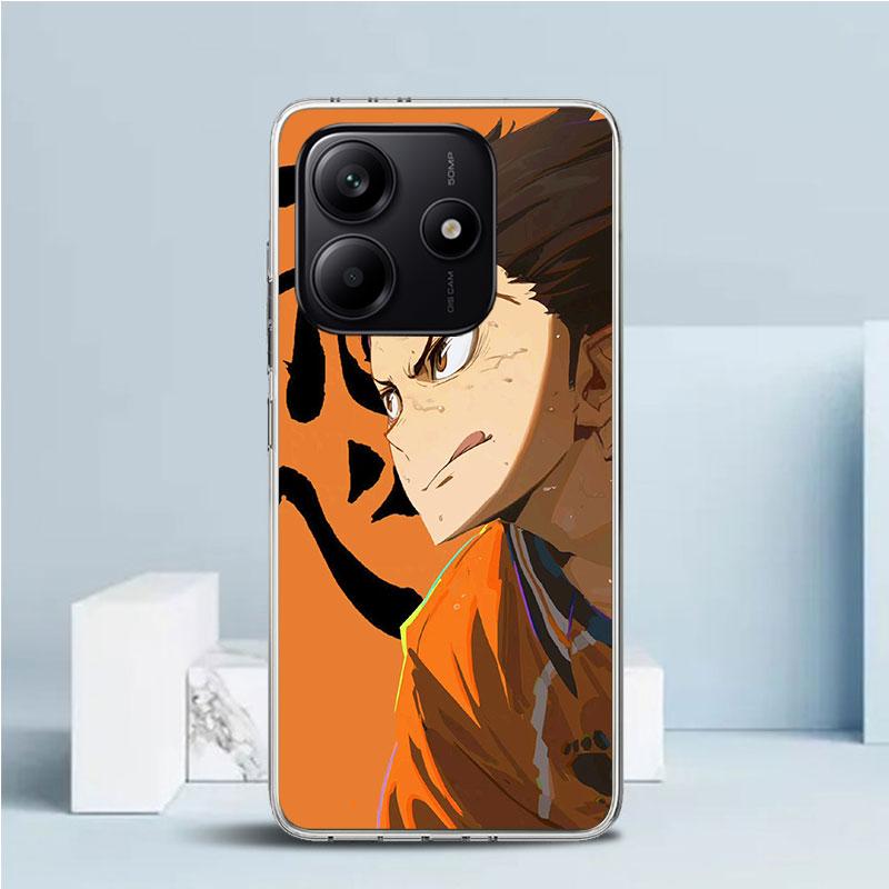 

Чехол для телефона Haikyuu Oya Volleyball Anime для Xiaomi Redmi Note 15 14 14S 13 12S 12 Pro Plus 11S 11 11T 11E 10S 10 + Мягкий ТПУ Задняя панель Note 14 Pro Plus